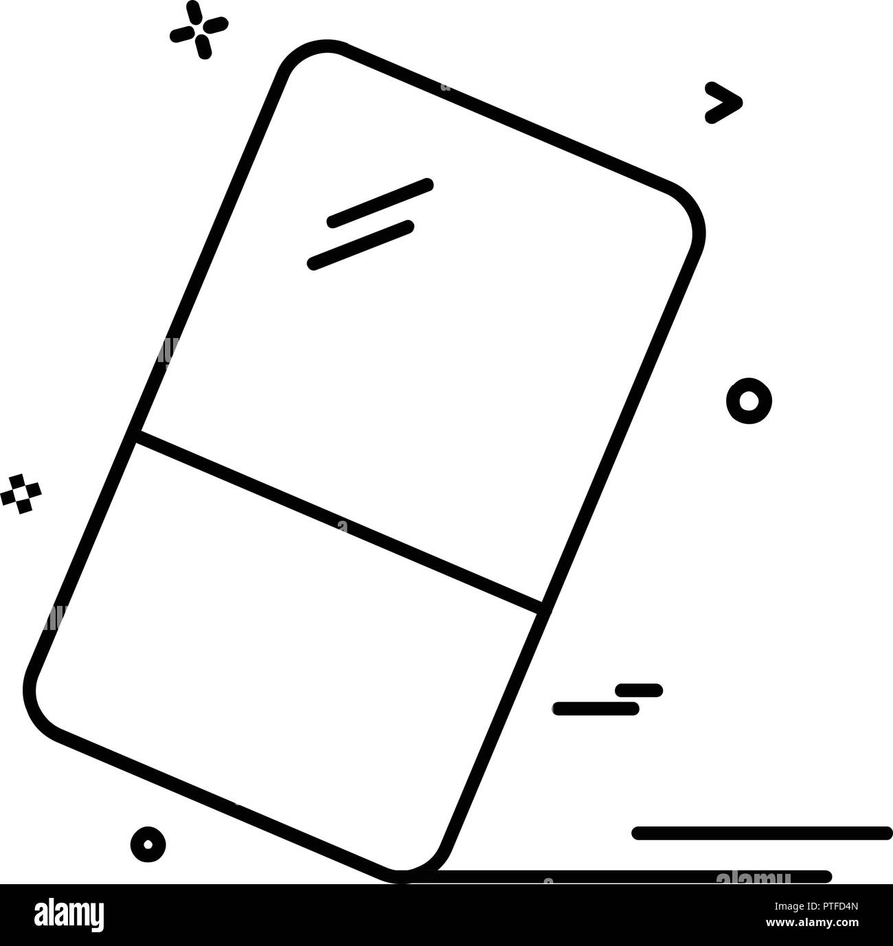 Eraser icon design vector Stock Vector Image & Art Alamy