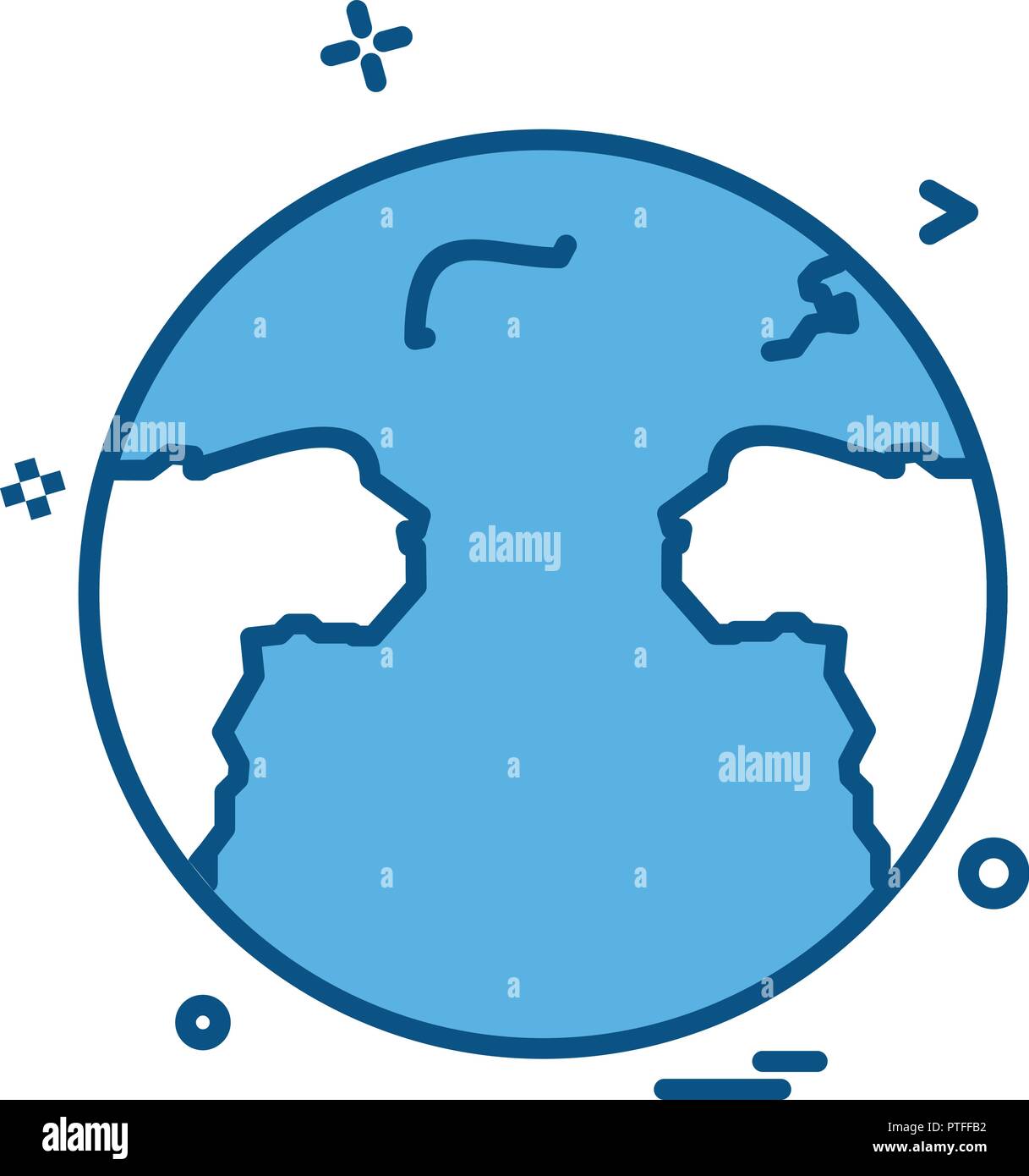 World map icon design vector Stock Vector Image & Art - Alamy