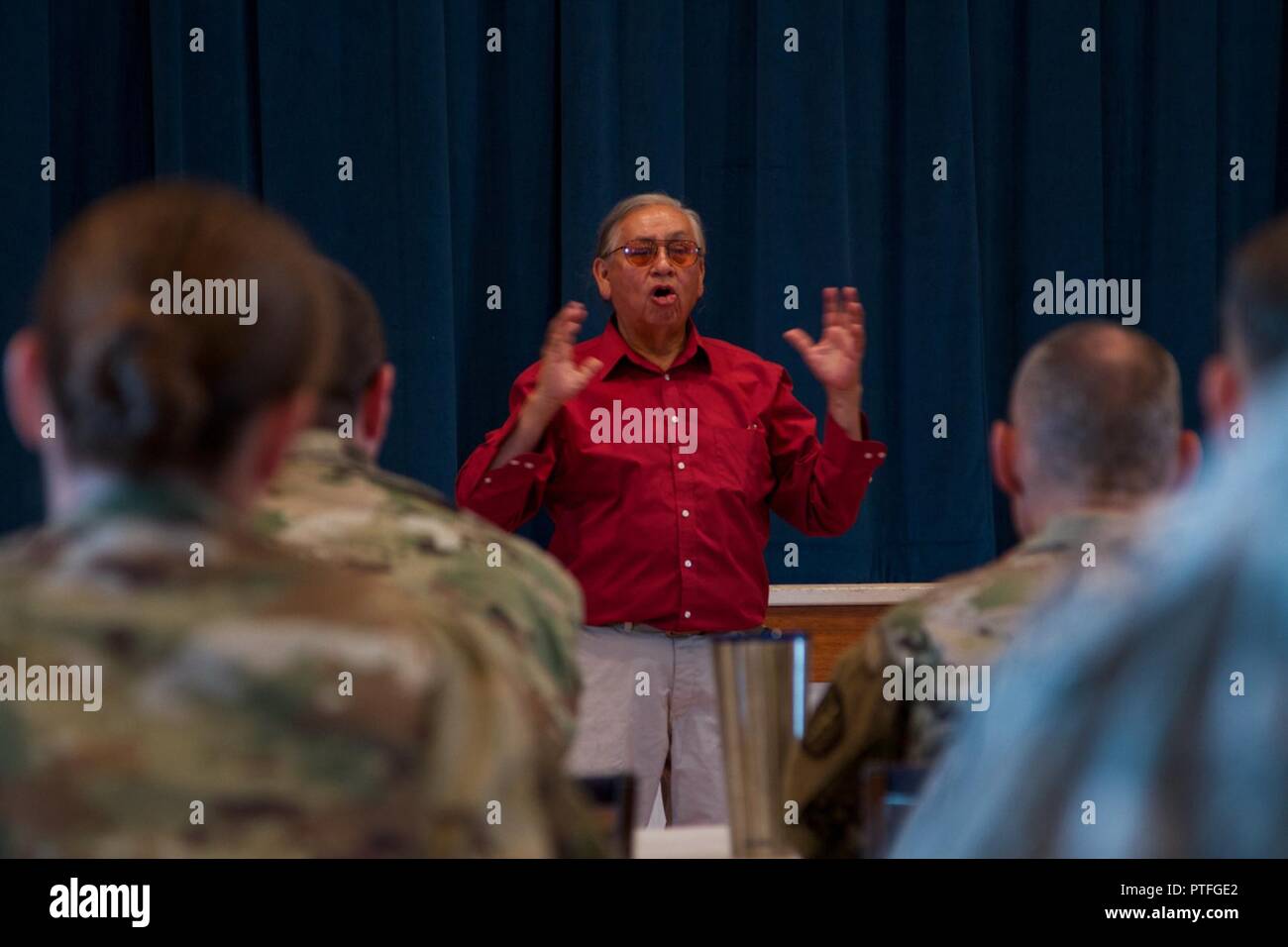 Albert Foote Sr., an elder Native American from Poplar, Montana, was