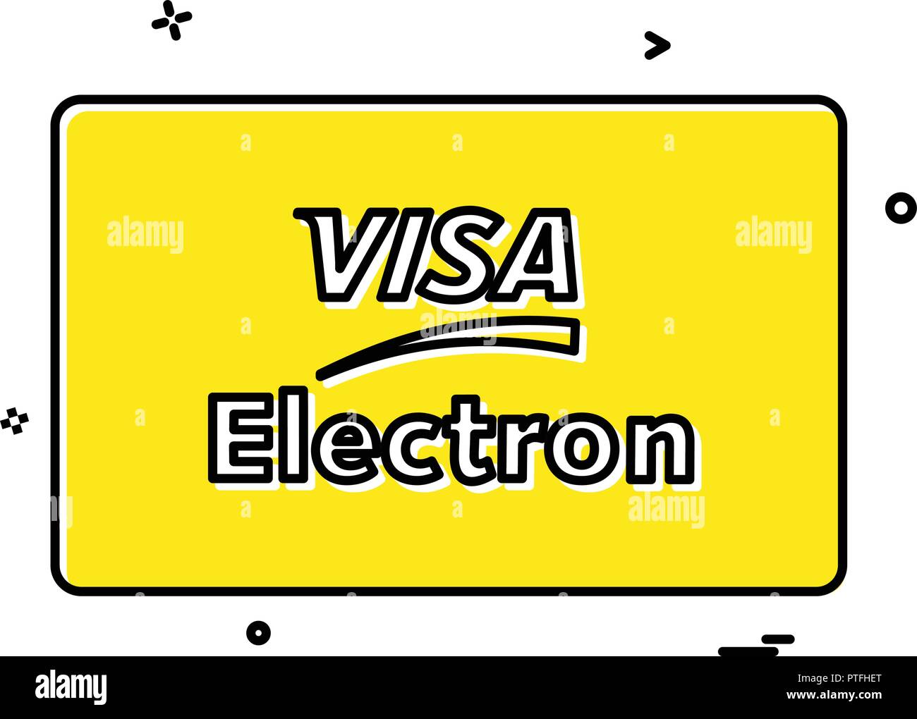 Visa Electron credit card design vector Stock Vector Image & Art Alamy