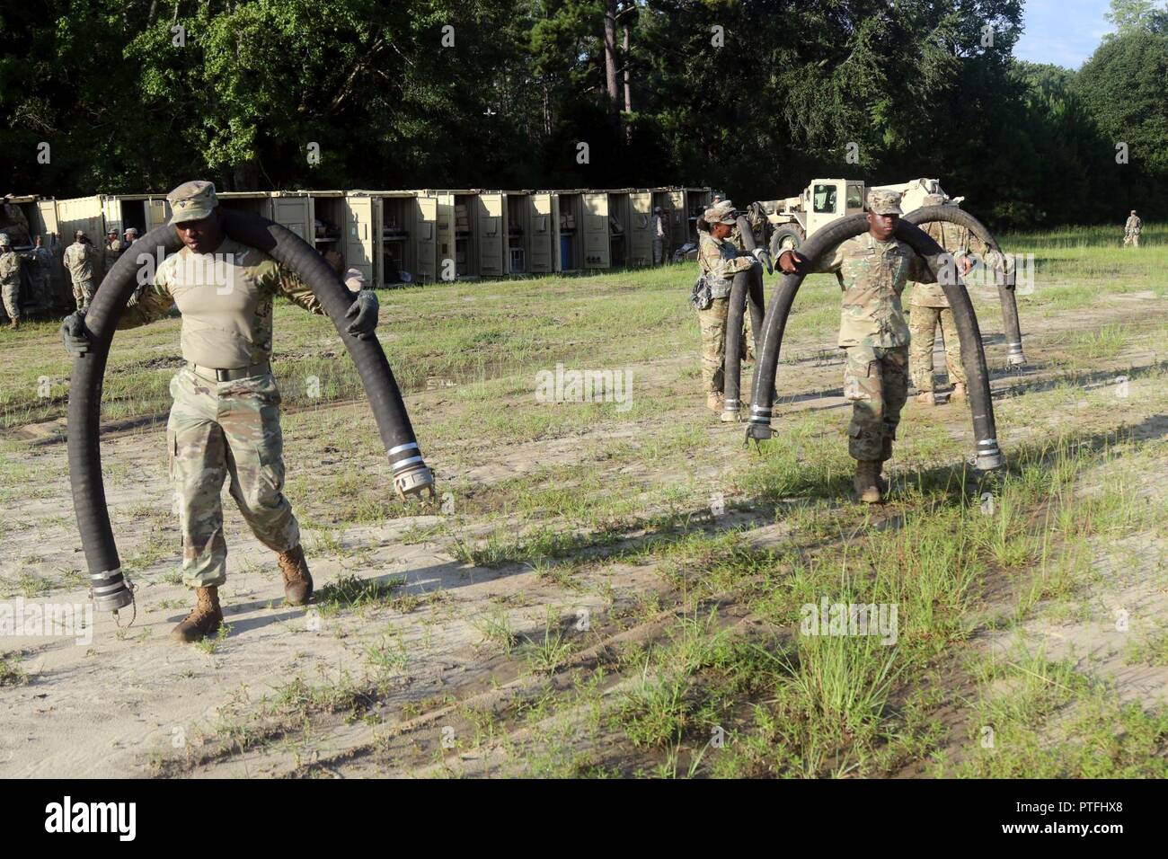 Soldiers with the 135th Quartermaster Company, 87th Combat Sustainment