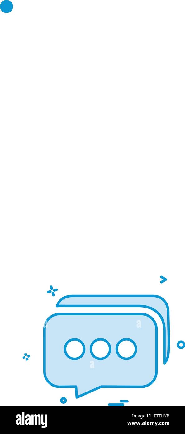 Message icon design vector Stock Vector Image & Art - Alamy