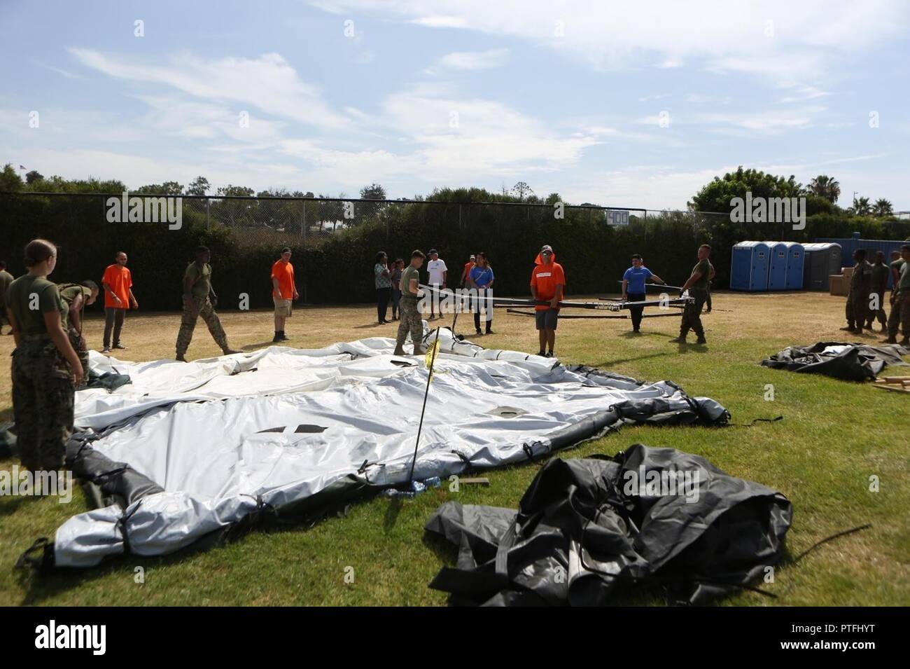Homeless Veteran Stand Down Of San Diego Stock Photos
