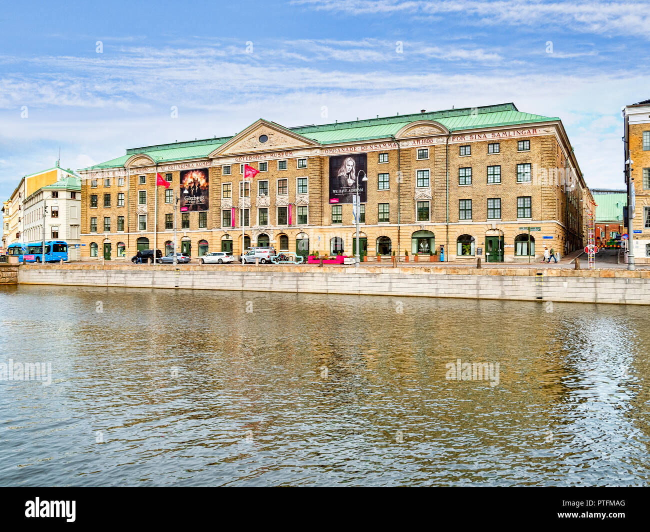 14 September 2018: Gothenburg, Sweden - The Gothenburg City Museum beside the Stora Hamn Canal, ia a museum of Swedish cultural history, from the time Stock Photo