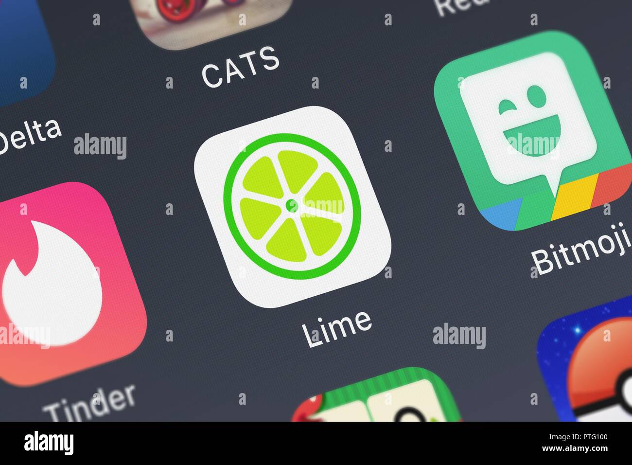 London, United Kingdom October 09, 2018 Closeup shot of Neutron