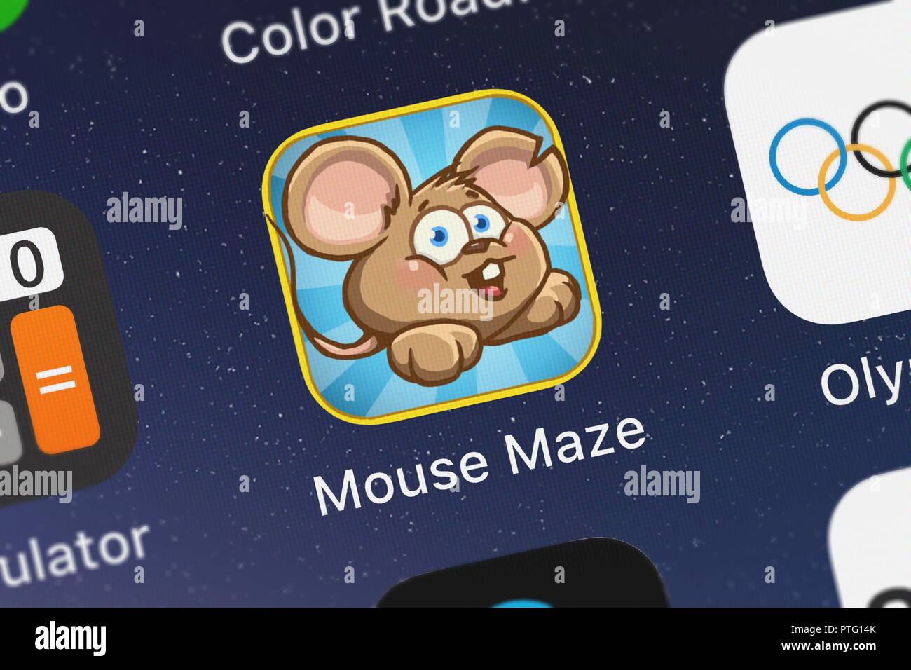 London, United Kingdom October 09, 2018 Screenshot of the mobile app