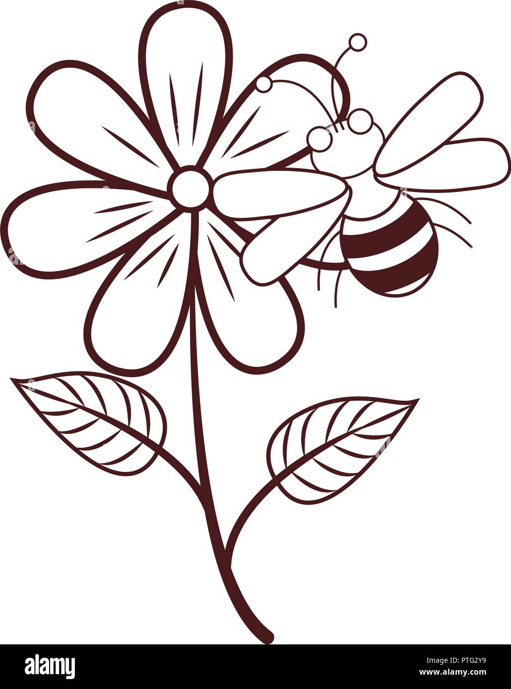 30679 Bees Flowers Drawing Images Stock Photos  Vectors  Shutterstock