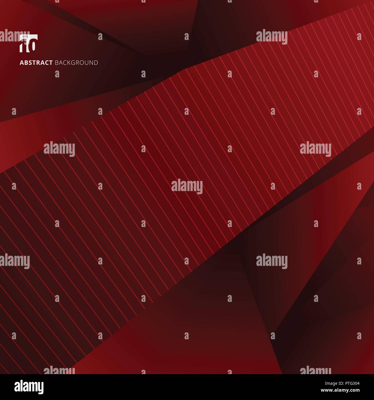 Abstract red geometric shapes background and texture. Vector ...