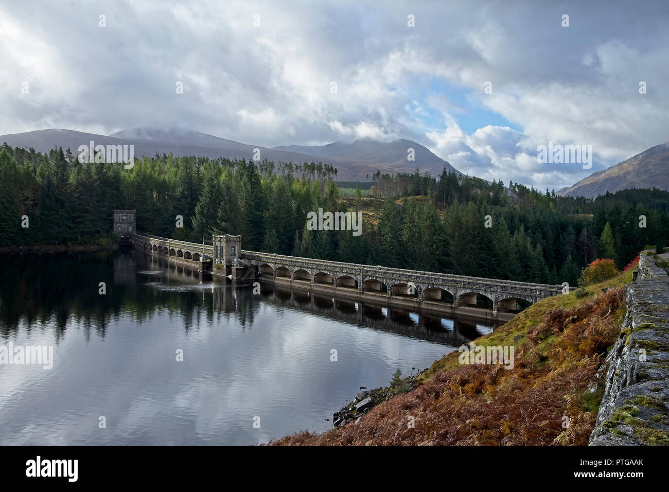 Laggan Dam Scottish Highlands Stock Photo
