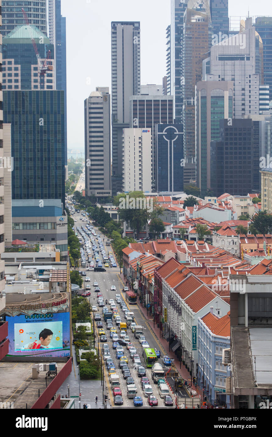 Singapore contributes about 0.11% of global emissions in 2015. Measures have been taken by the local government Stock Photo