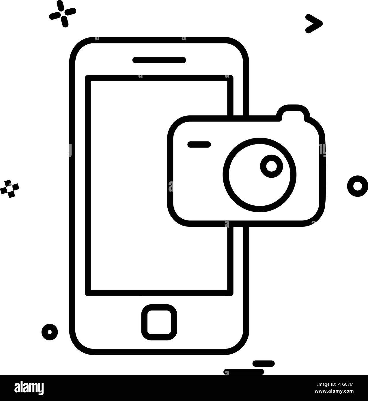 Mobile icon design vector Stock Vector Image & Art - Alamy