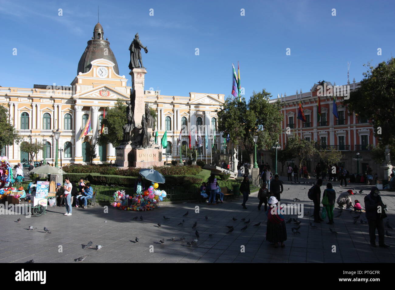 La Paz in Bolivia Stock Photo