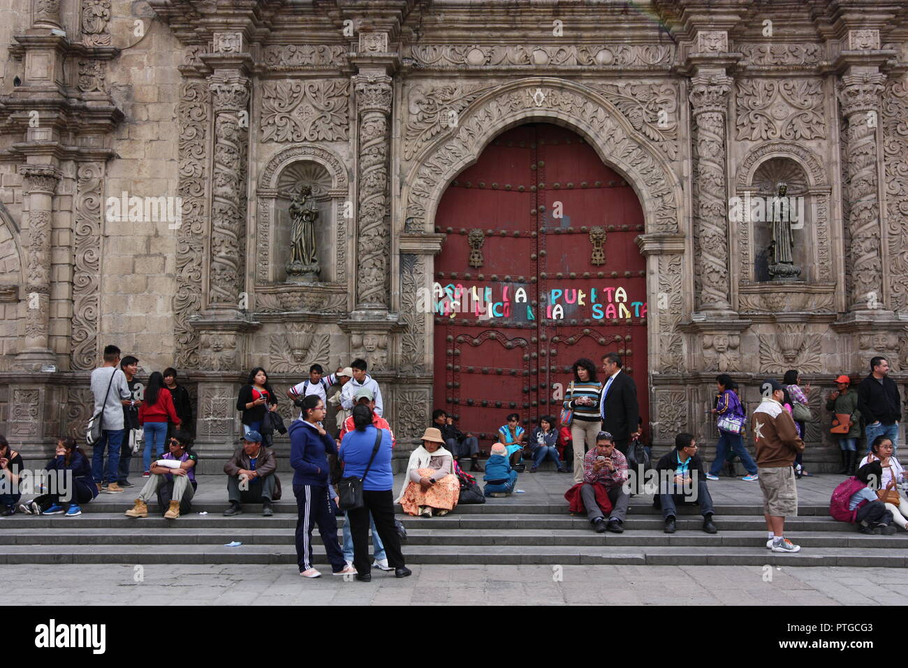 La Paz in Bolivia Stock Photo