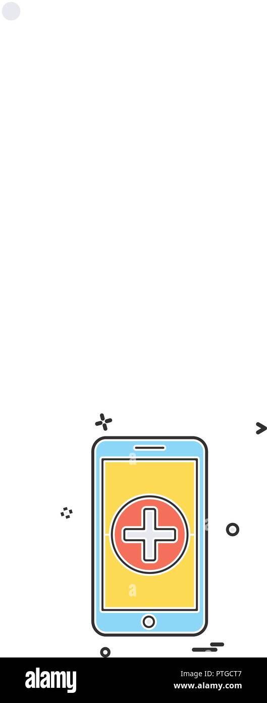 Mobile icon design vector Stock Vector Image & Art - Alamy