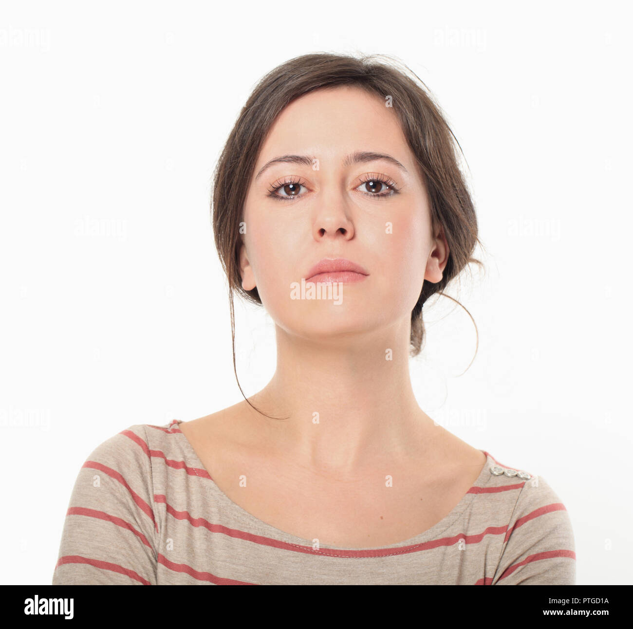 Young upset woman Stock Photo - Alamy