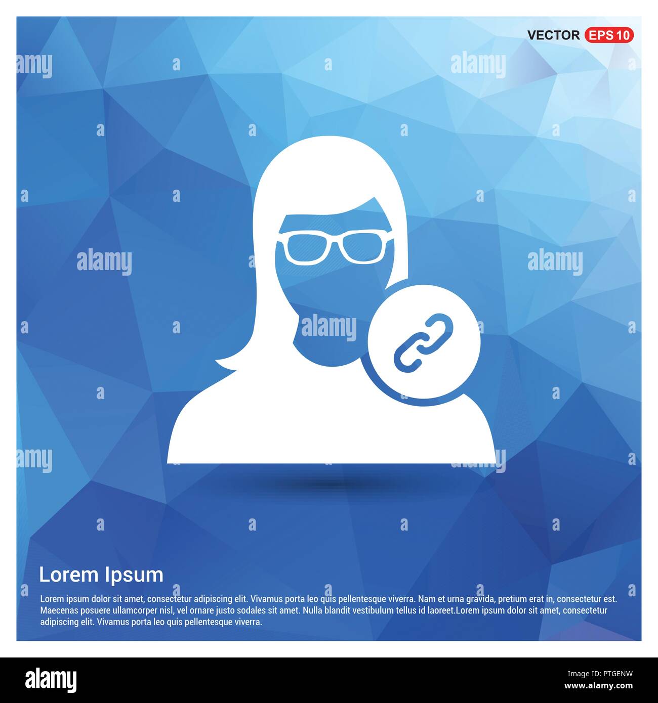 link attach user icon Stock Vector Image & Art - Alamy