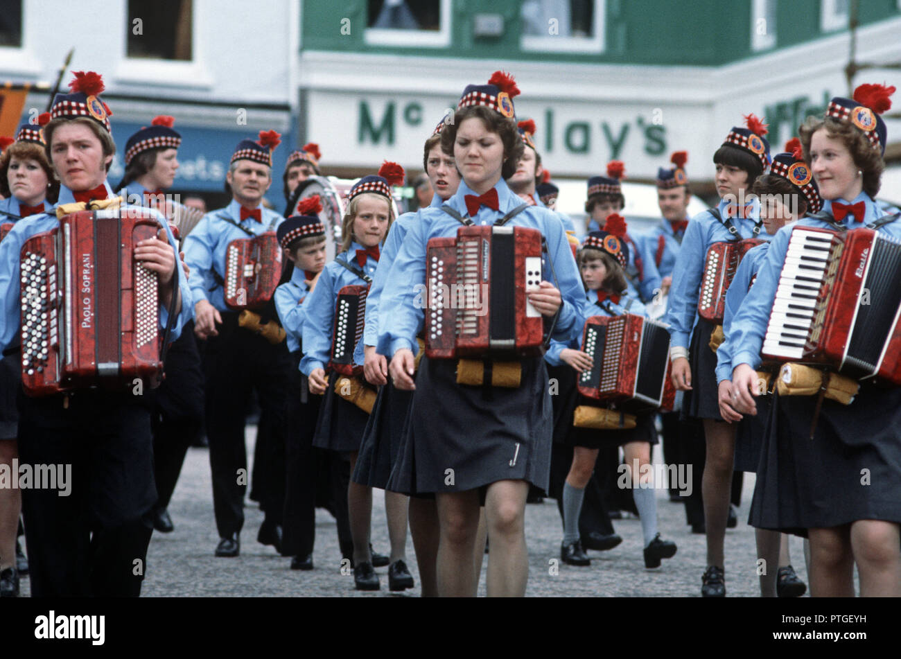 Accordion Players at the annual Apprentice Boys of Derry, Ulster