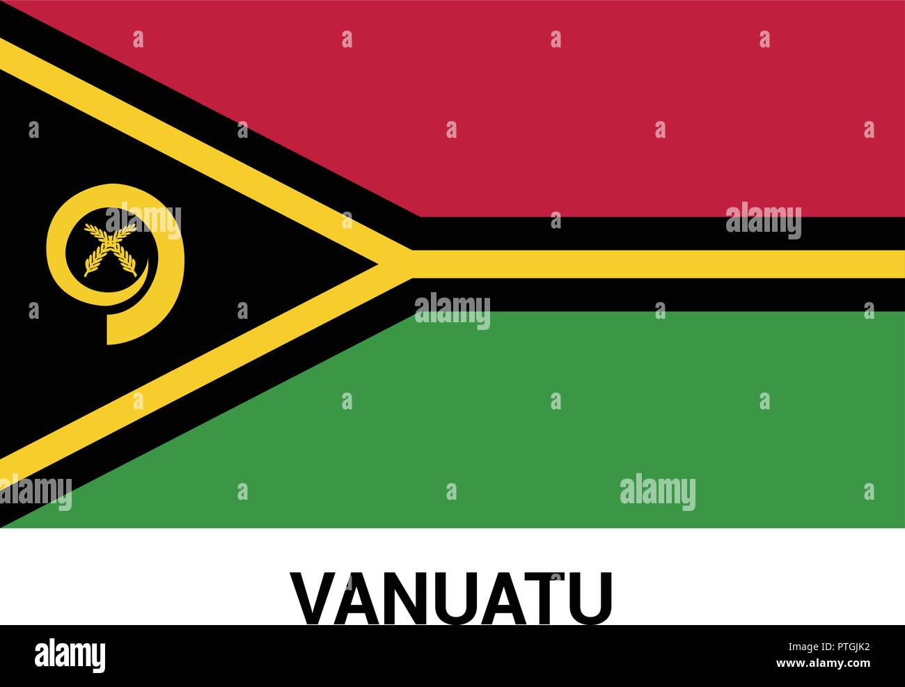 Vanuatu Flag design vector Stock Vector Image & Art - Alamy