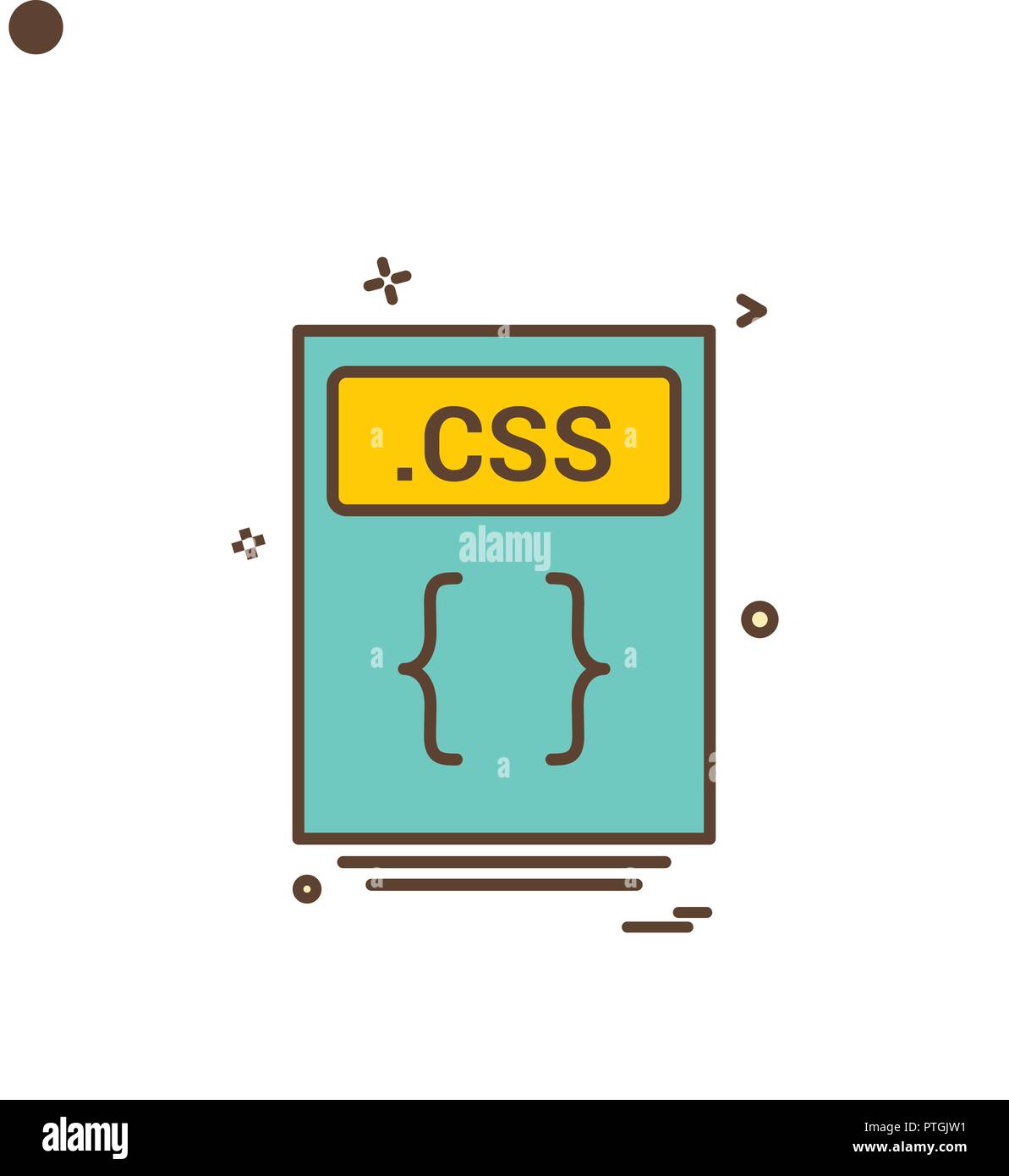 file files css icon vector design Stock Vector Image & Art - Alamy