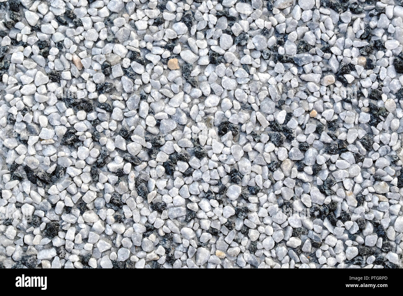 Crushed granite and gravel gravel gravel for game design Stock Photo