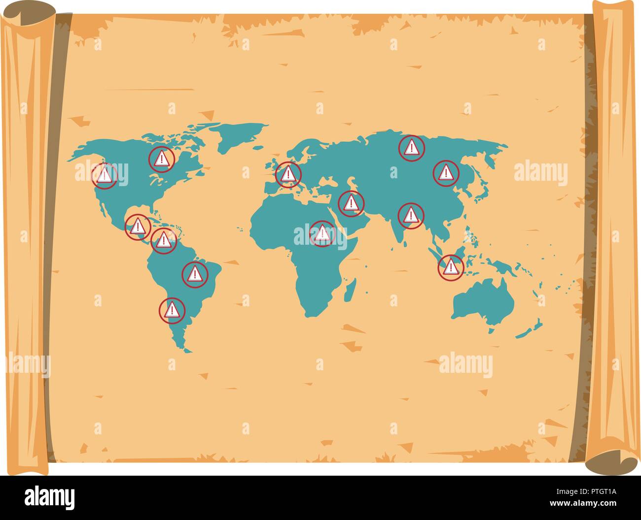 World vintage map Stock Vector Image &amp; Art - Alamy