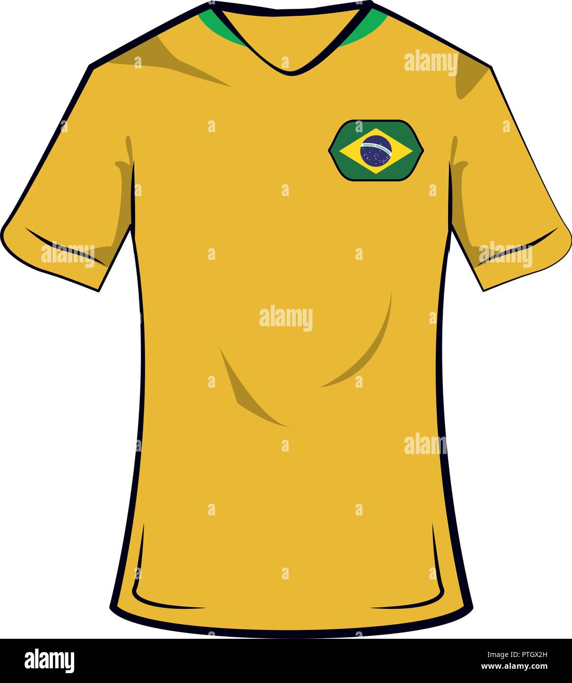 Football Jersey Brazil Stock Photos & Football Jersey Brazil Stock ...