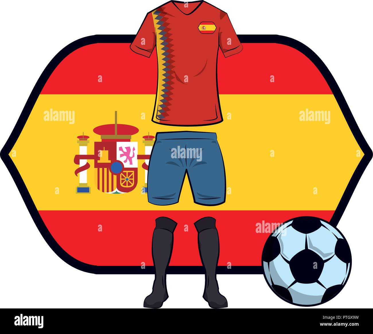 photo Spain Soccer Uniform alamy