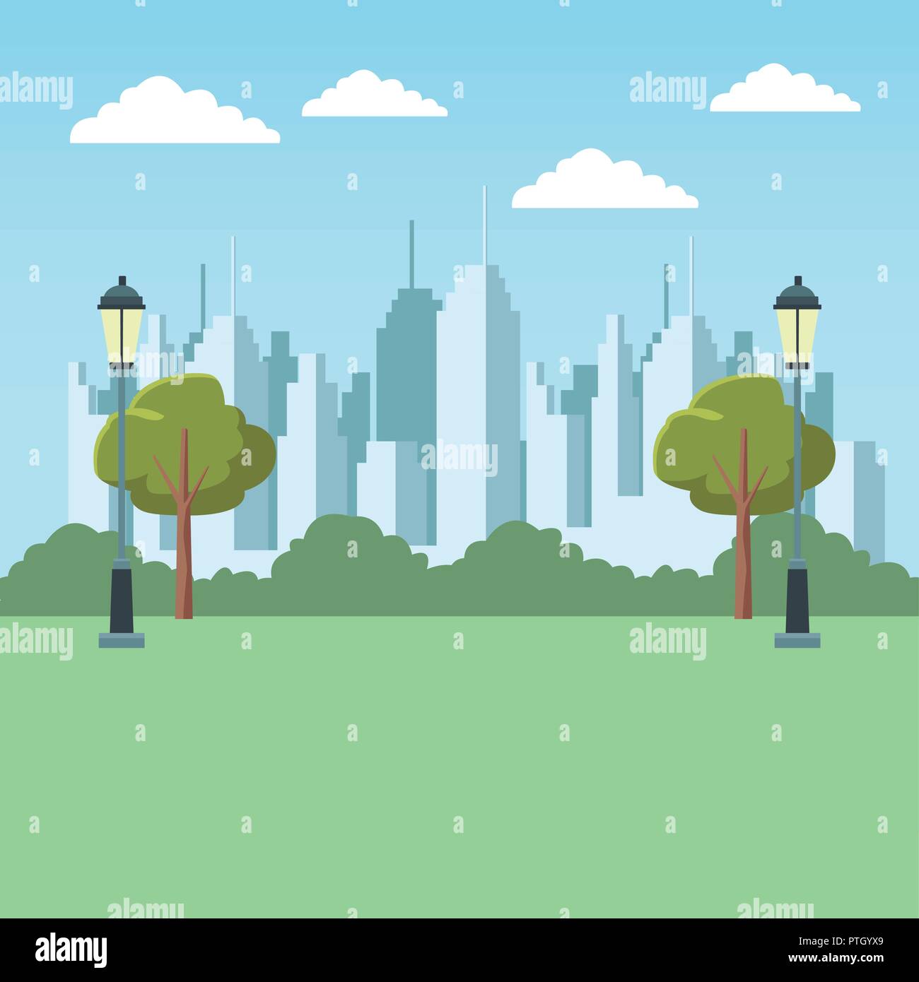 City park scenery Stock Vector Image & Art - Alamy