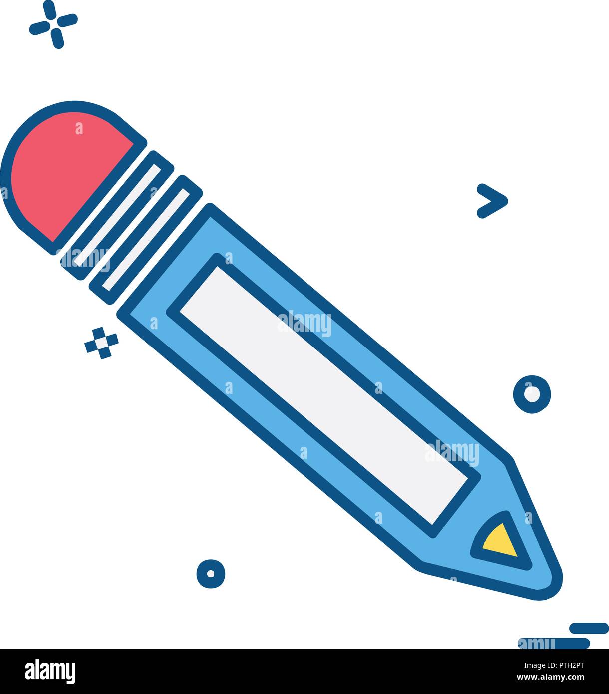 Pencil icon design vector Stock Vector Image & Art - Alamy