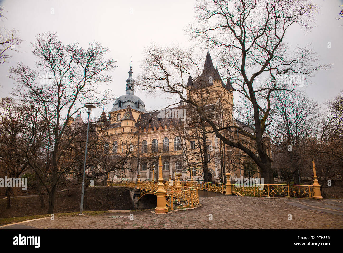 Vajdahunyad Castle in Budapest in autumn Stock Photo