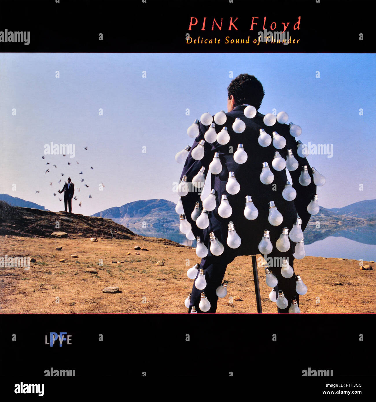 Pink Floyd - original vinyl album cover - Delicate Sound of Thunder - 1988 Stock Photo