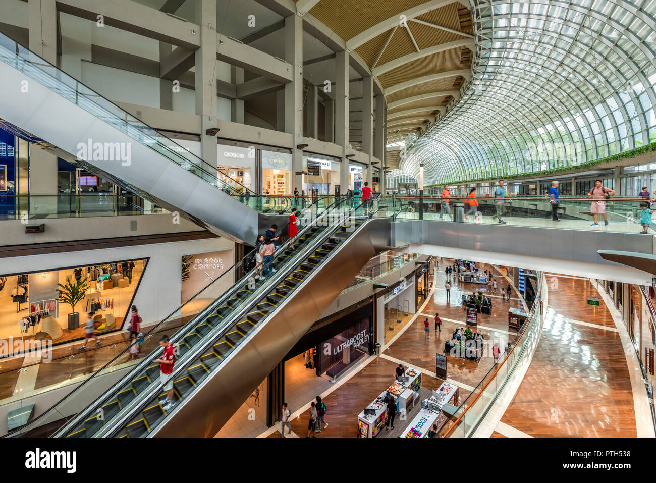 Marina Bay Sands shopping mall, Singapore Stock Photo