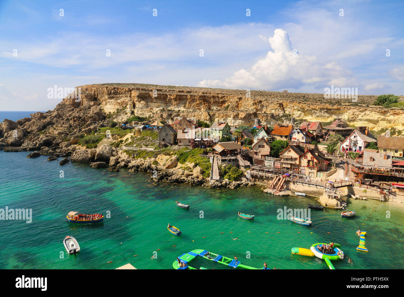 Popeye Village, Malta Stock Photo