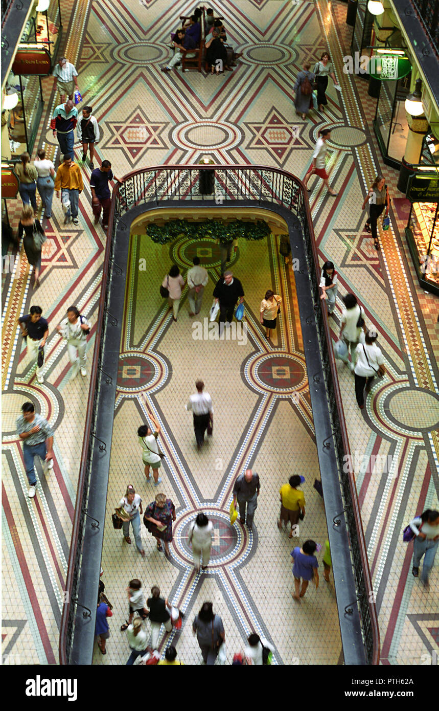 Inside the Queen Victoria Building, Sydney, NSW, Australia a view
