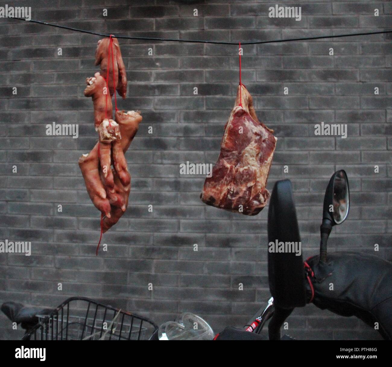 Meat, food in China Stock Photo