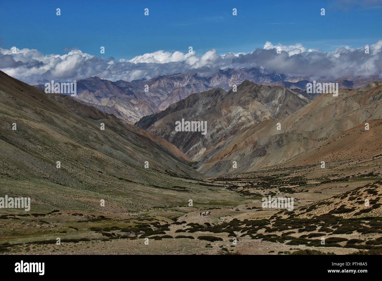 Spectacular views in the Himalayas Stock Photo