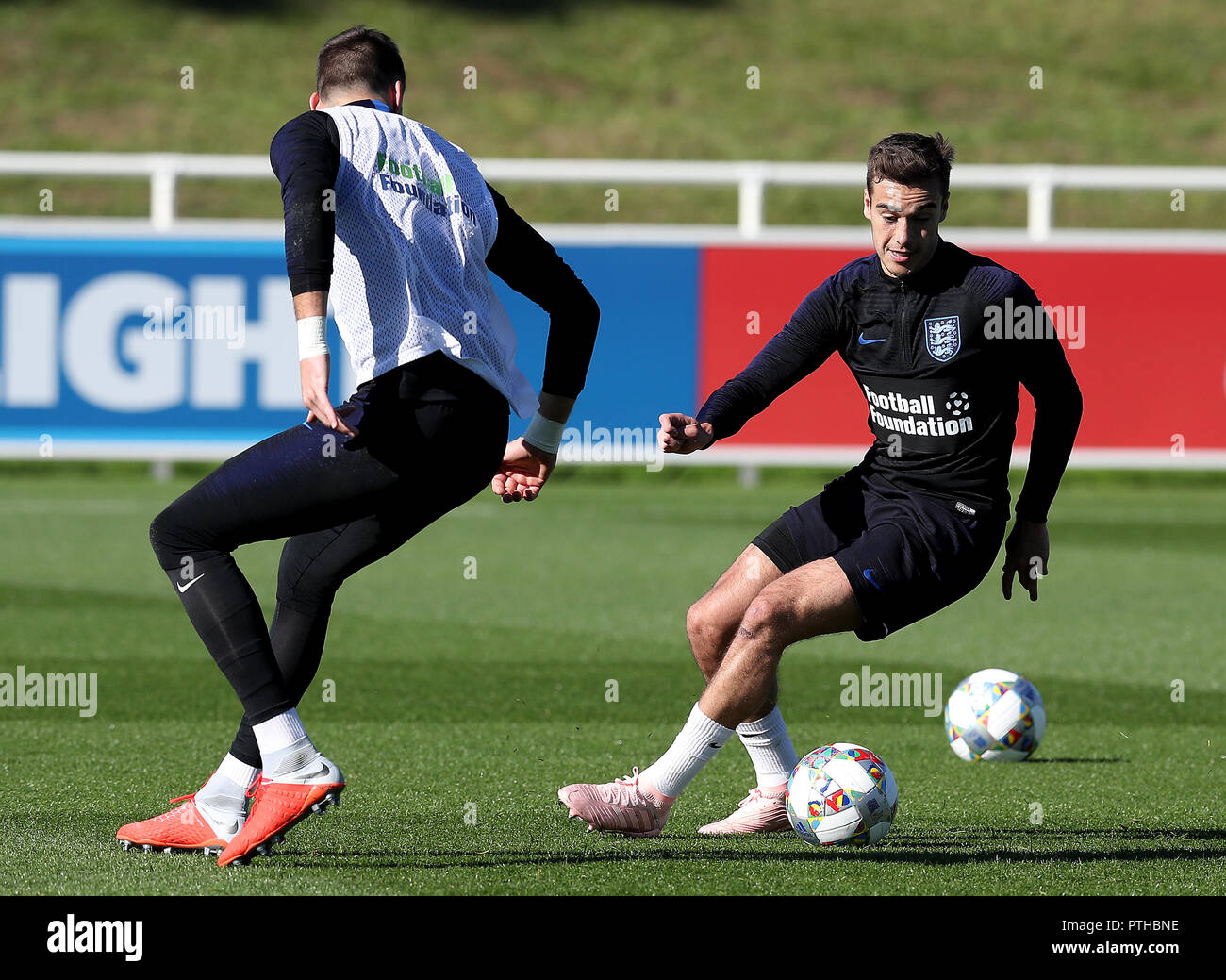 England's Harry Winks during the training session at St George's Park, Burton. Stock Photo