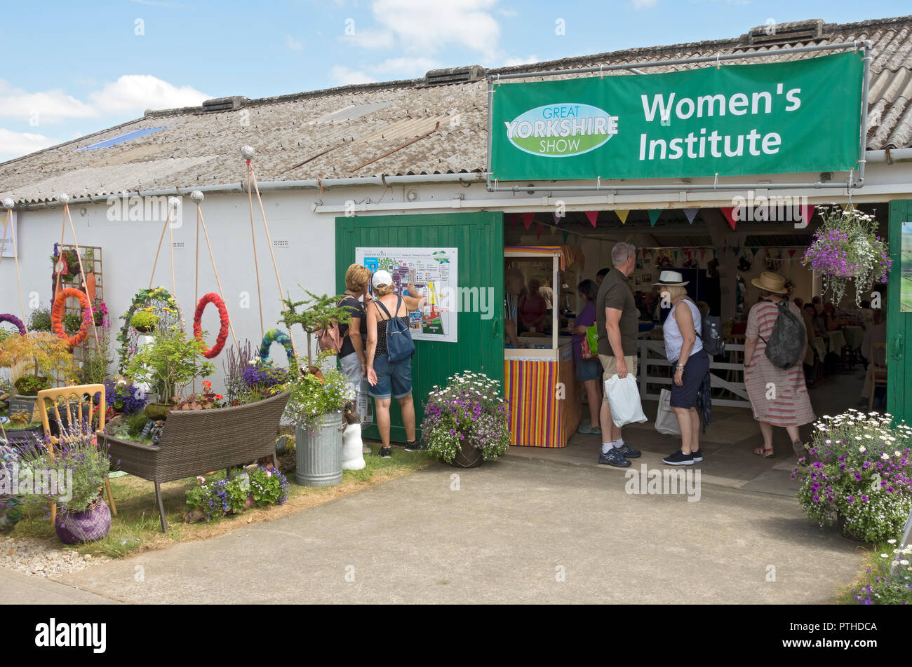 Womens Institute WI pavilion at the Great Yorkshire Show in summer Harrogate North Yorkshire England UK United Kingdom GB Great Britain Stock Photo