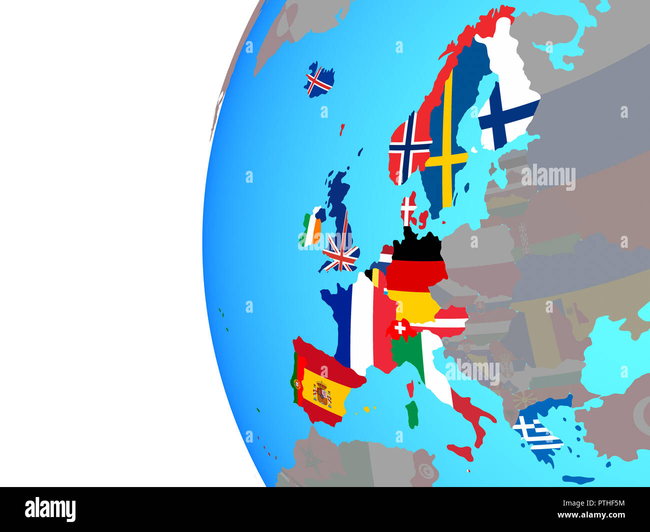 Map western europe flag flags hi-res stock photography and images - Alamy