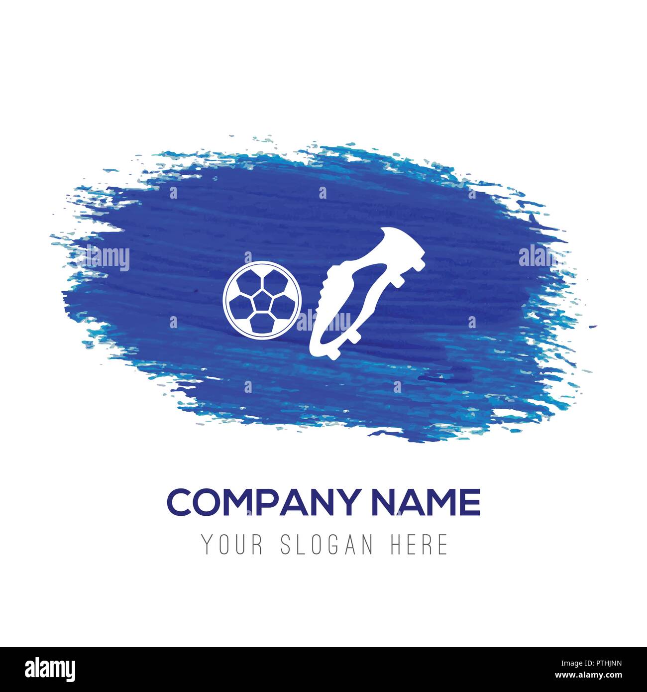 Football Icon Blue watercolor background Stock Vector Image & Art Alamy