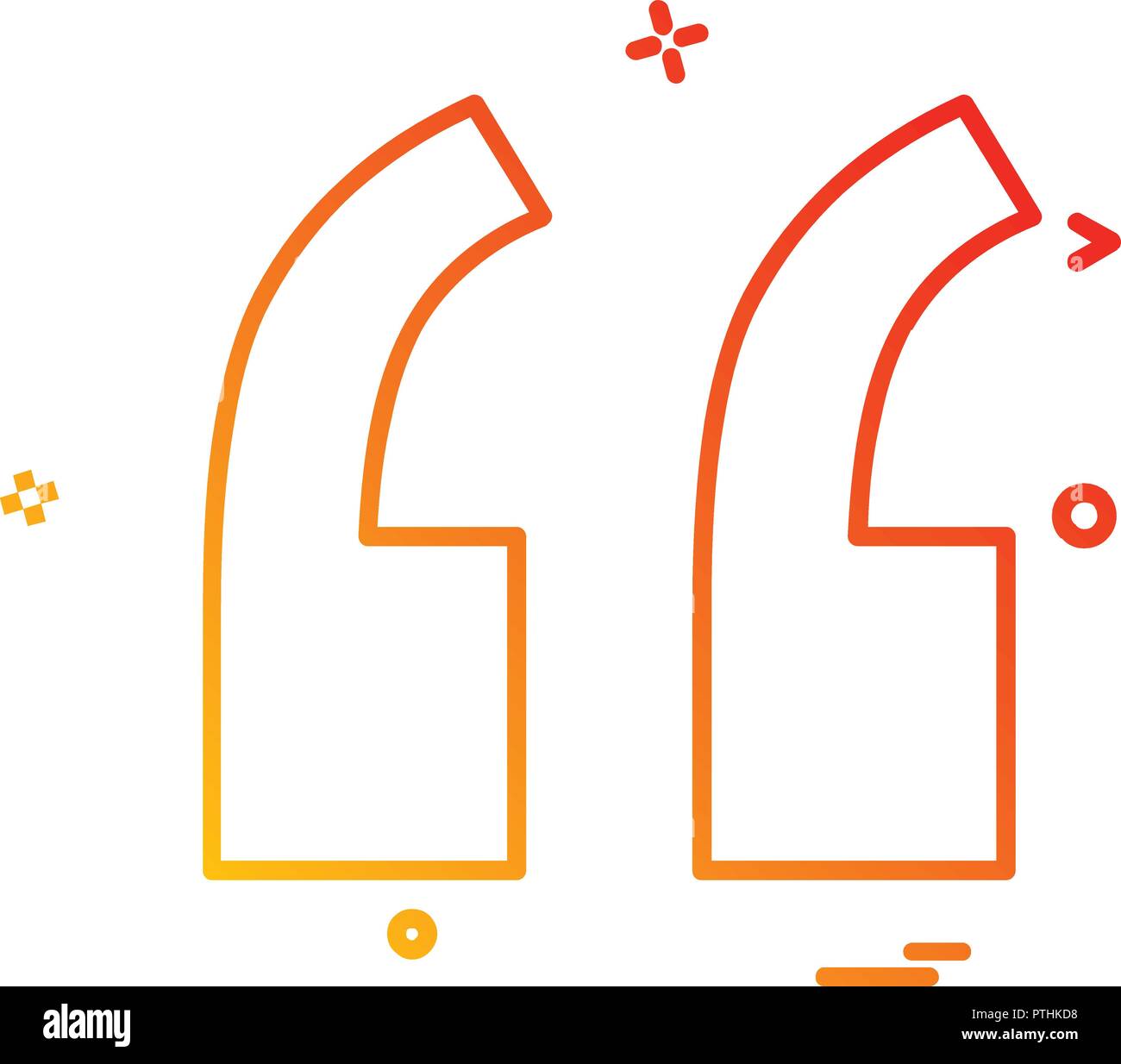 Inverted commas shape hi-res stock photography and images - Alamy