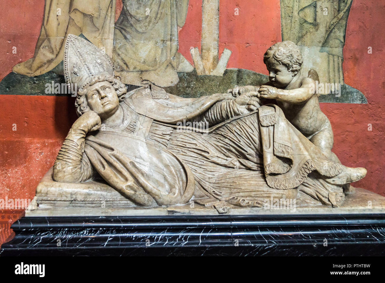 Marble tomb of St. Engelbert, early baroque architectural style, by Heribert Neuss, 1665, Dom (cathedral) Köln, Nordrhein-Westfalen, Germany Stock Photo