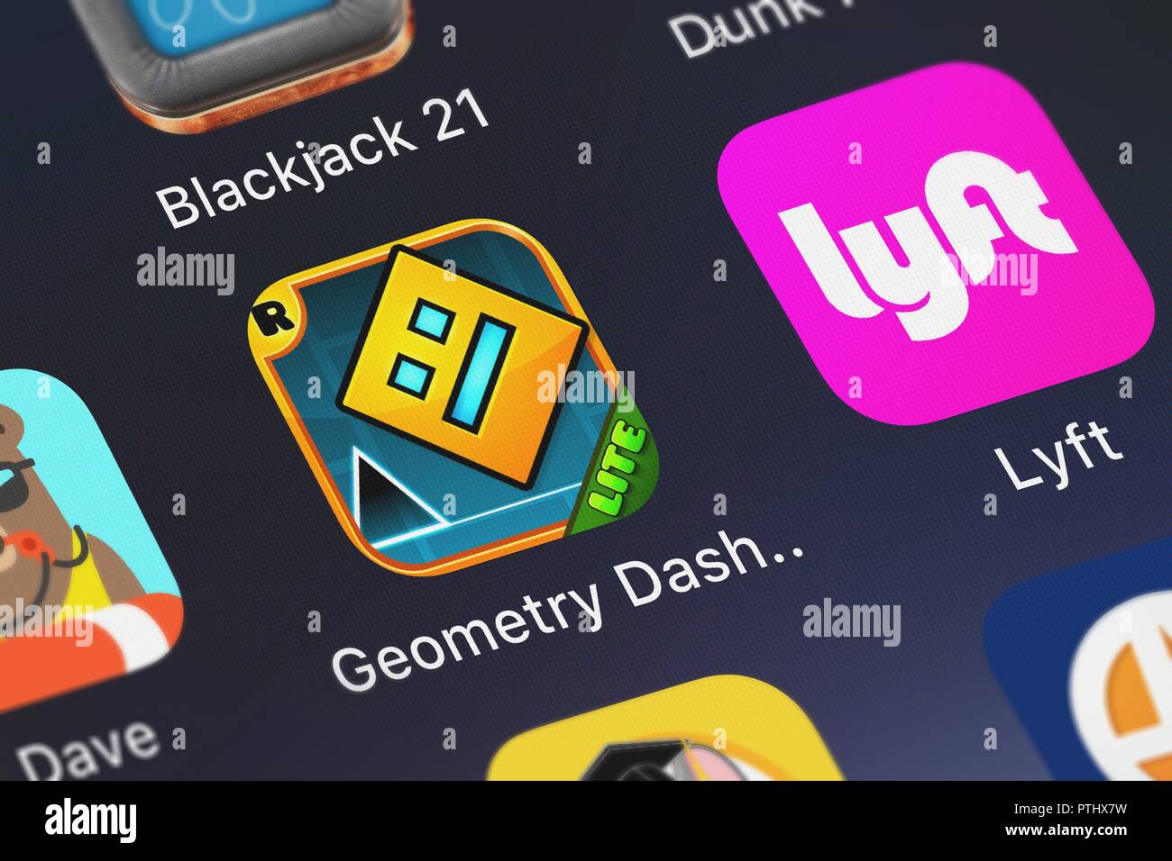 https://c8.alamy.com/comp/PTHX7W/london-united-kingdom-october-09-2018-screenshot-of-the-geometry-dash-lite-mobile-app-from-robtop-games-ab-icon-on-an-iphone-PTHX7W.jpg