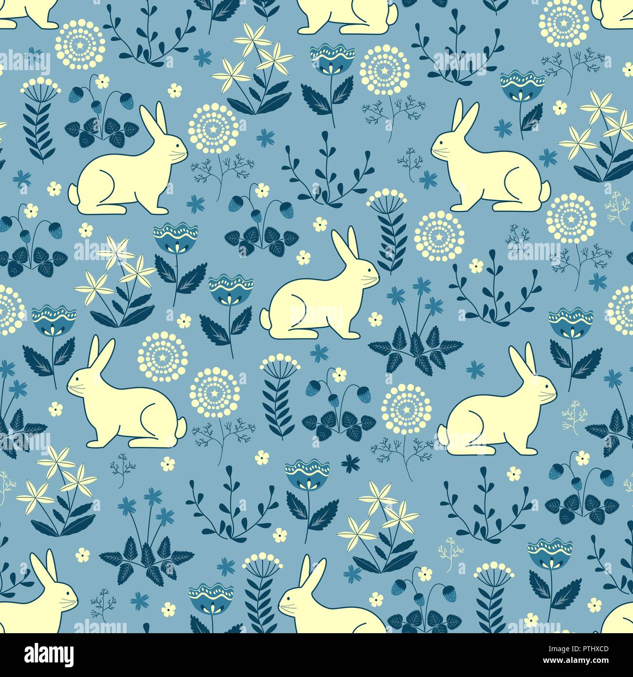 Bunny pattern Stock Vector Images - Alamy