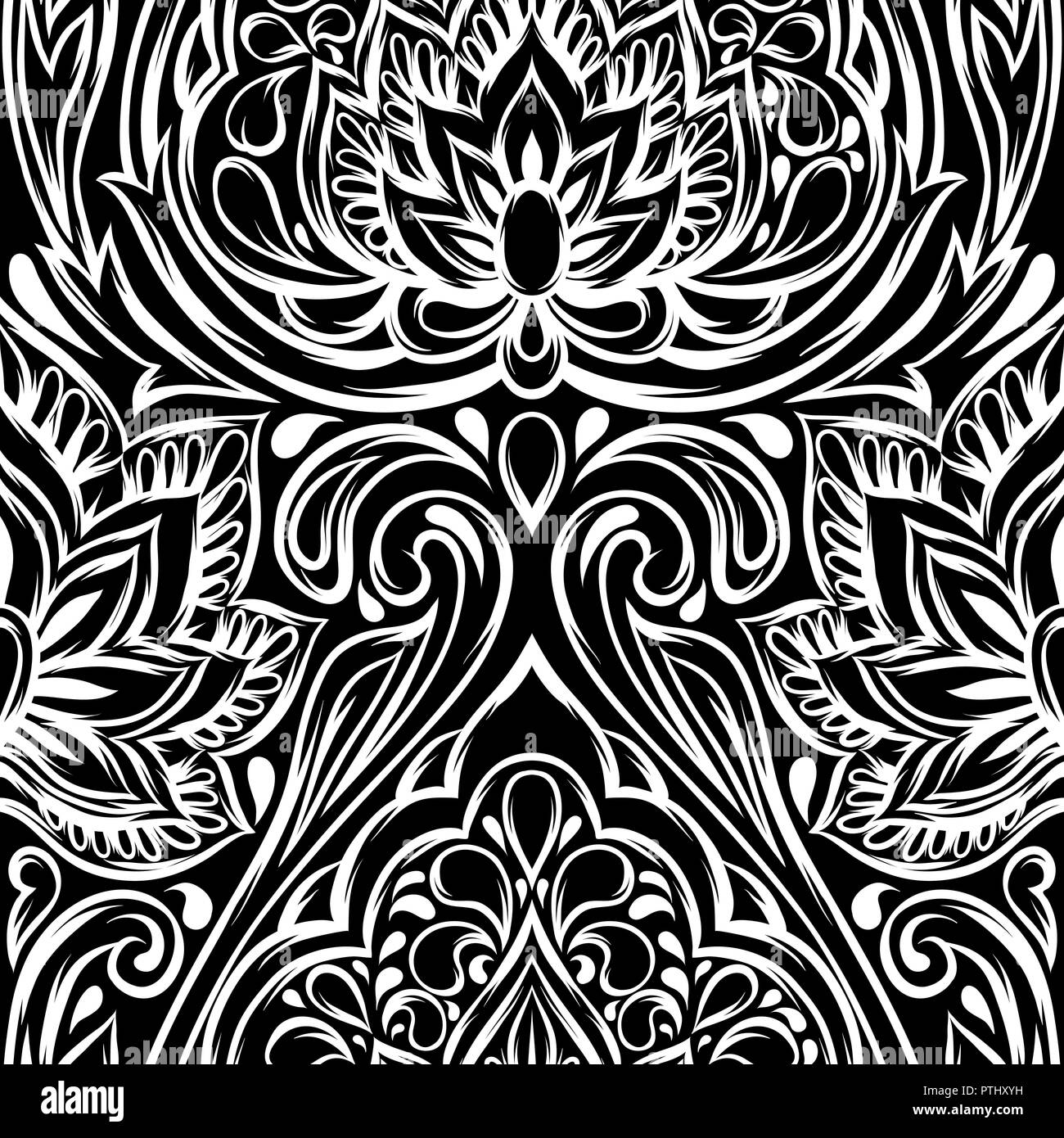 Indian Translucent Pattern Indian ethnic seamless pattern Stock Vector Image & Art - Alamy