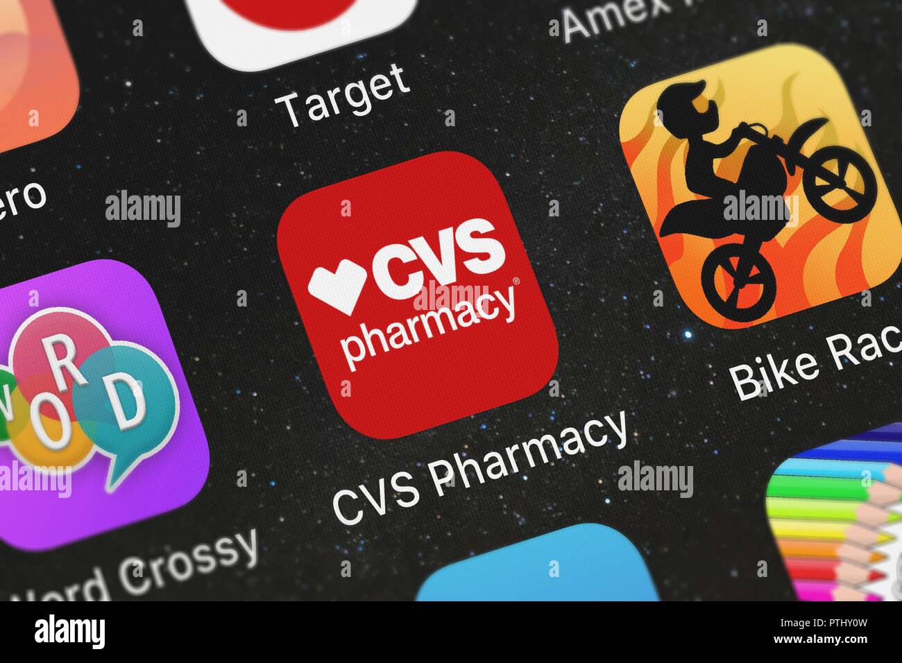 London, United Kingdom - October 09, 2018: Screenshot of the mobile app ...