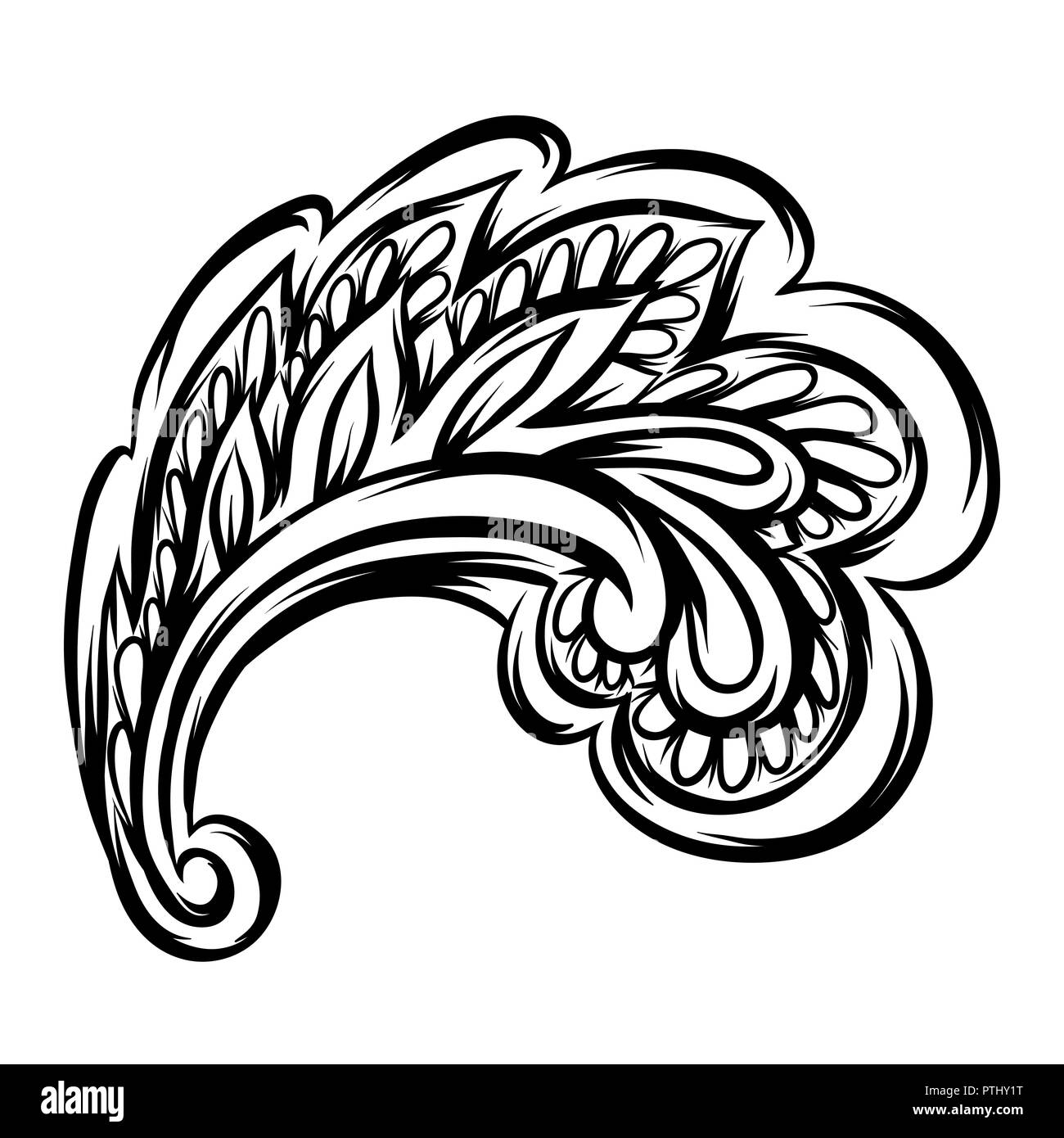 Arabic mehndi design Black and White Stock Photos & Images Alamy