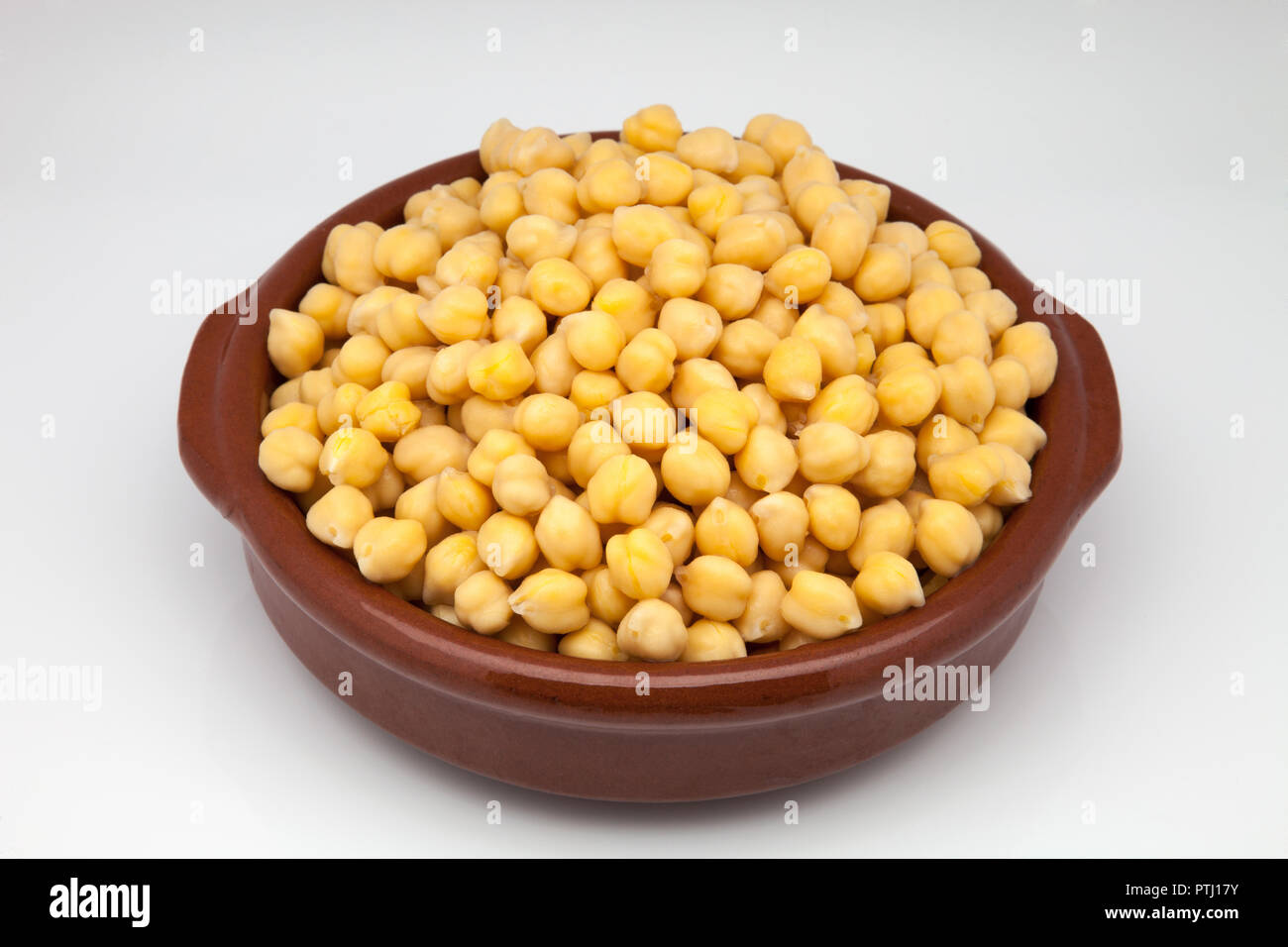 casserole of newly cooked chick-peas Stock Photo