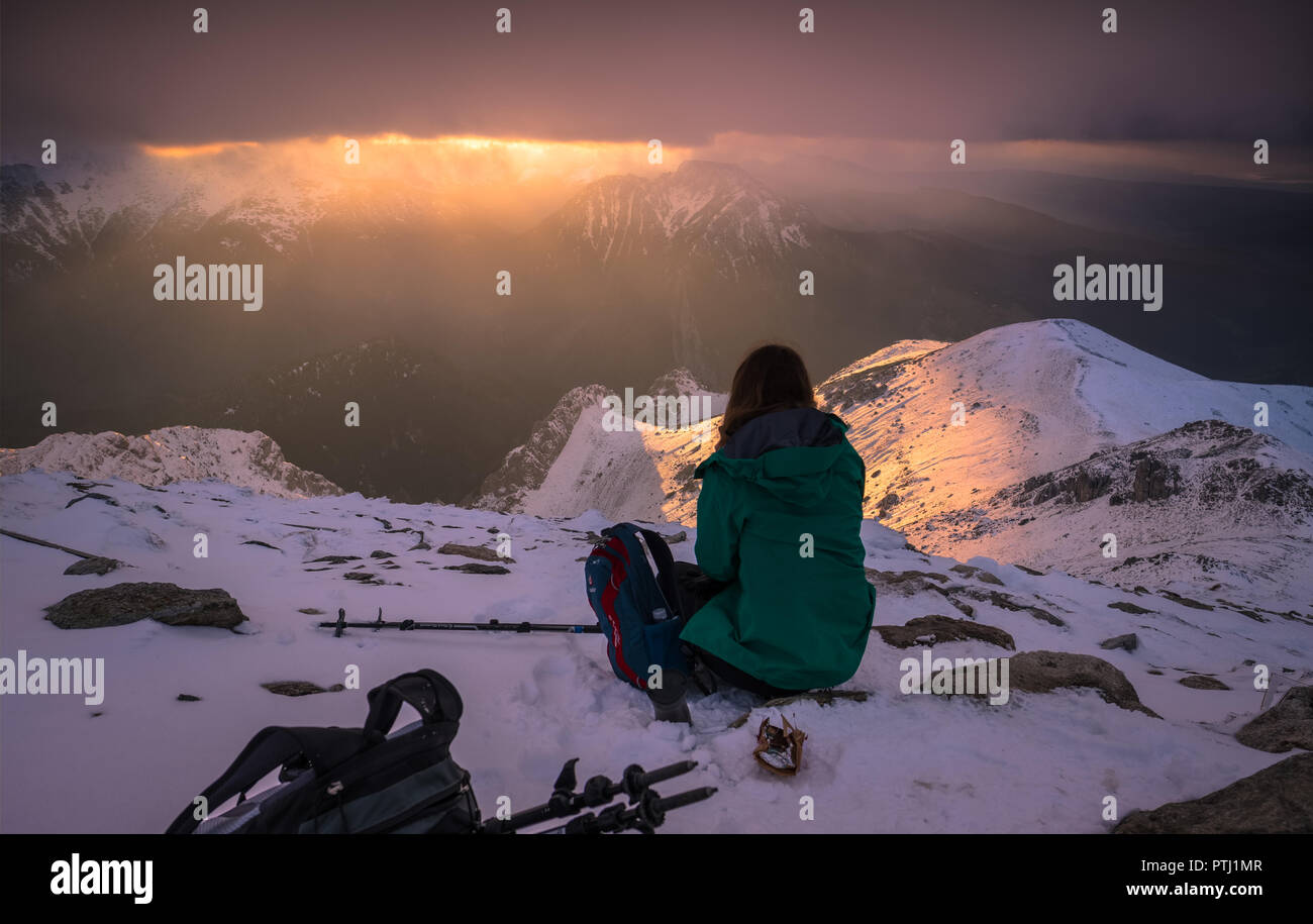 Female mountaineer hires stock photography and images Alamy