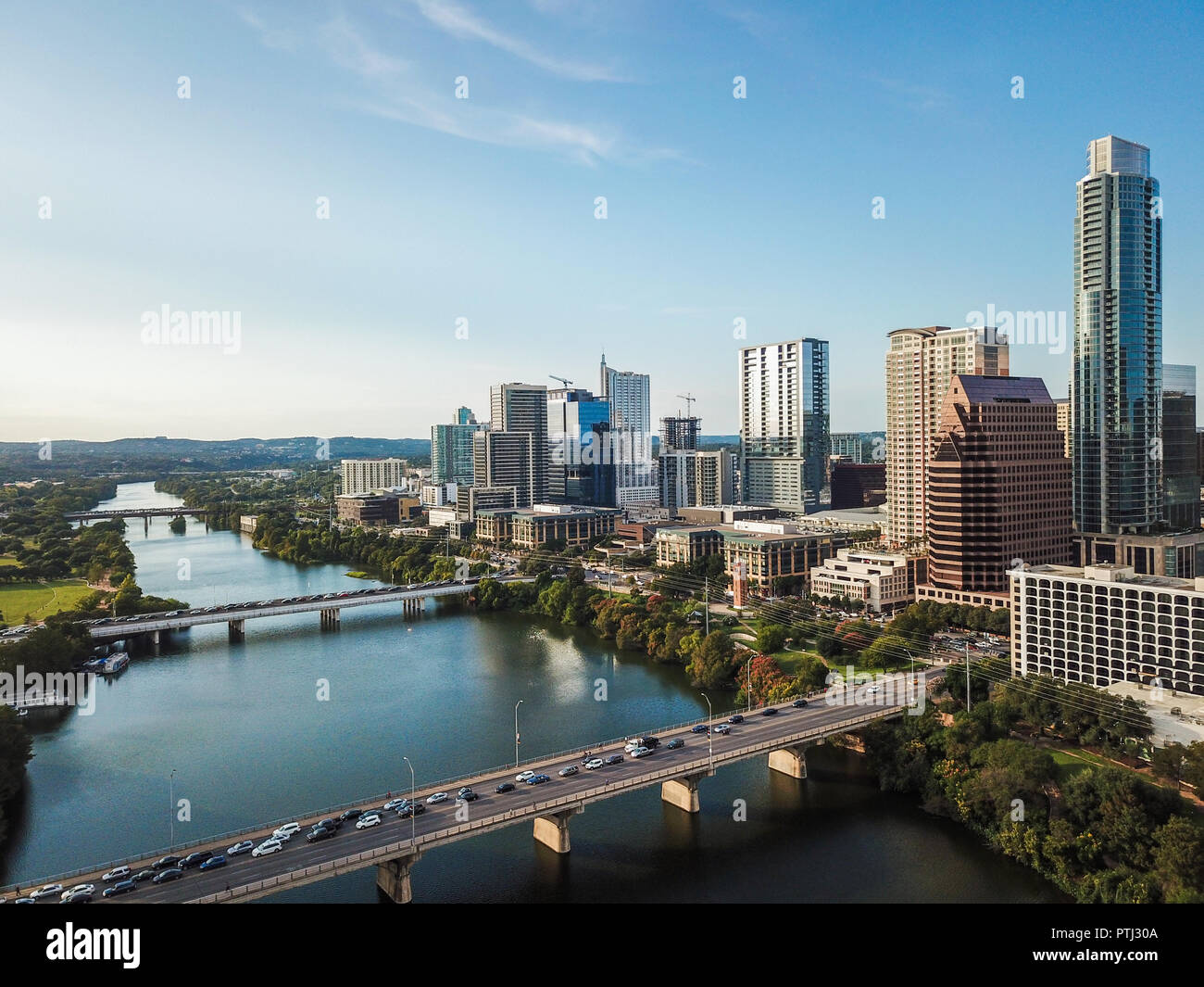 Austin bats at congress avenue bridge hires stock photography and